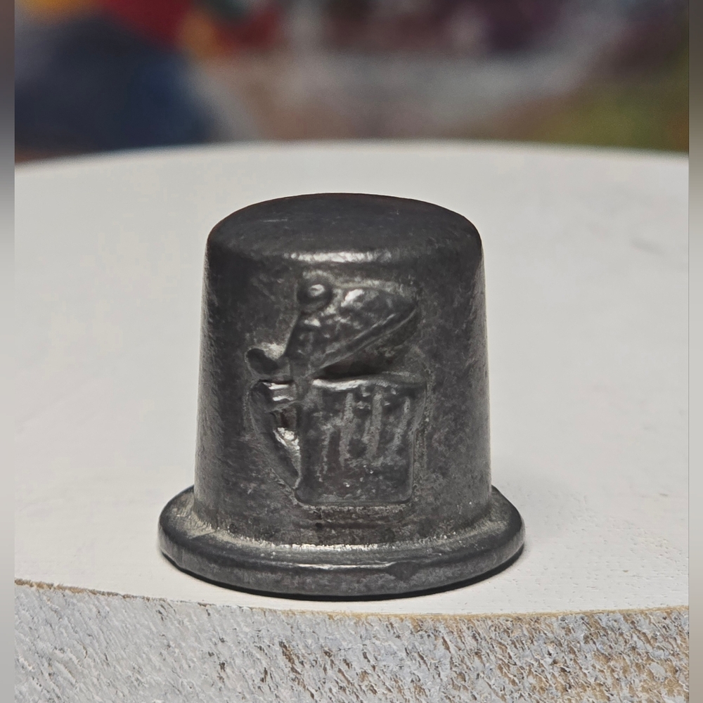 Vintage Metal Beer Stein And Beer Barrel Souvenior Thimble [ Read Details ]